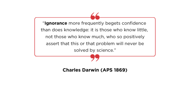 Charles Darwin's (APS 1869) Words of Wisdom